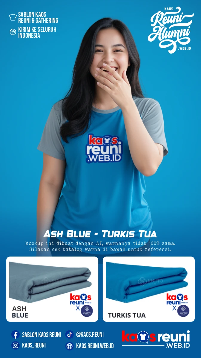 Ash Blue – Turkis Tua | Warna Kain Kaos Reuni Gathering