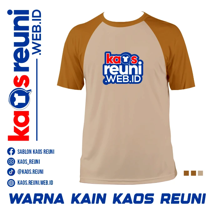 Beige   Dark Mustard   Warna Kain Kaos Reuni Gathering (1)