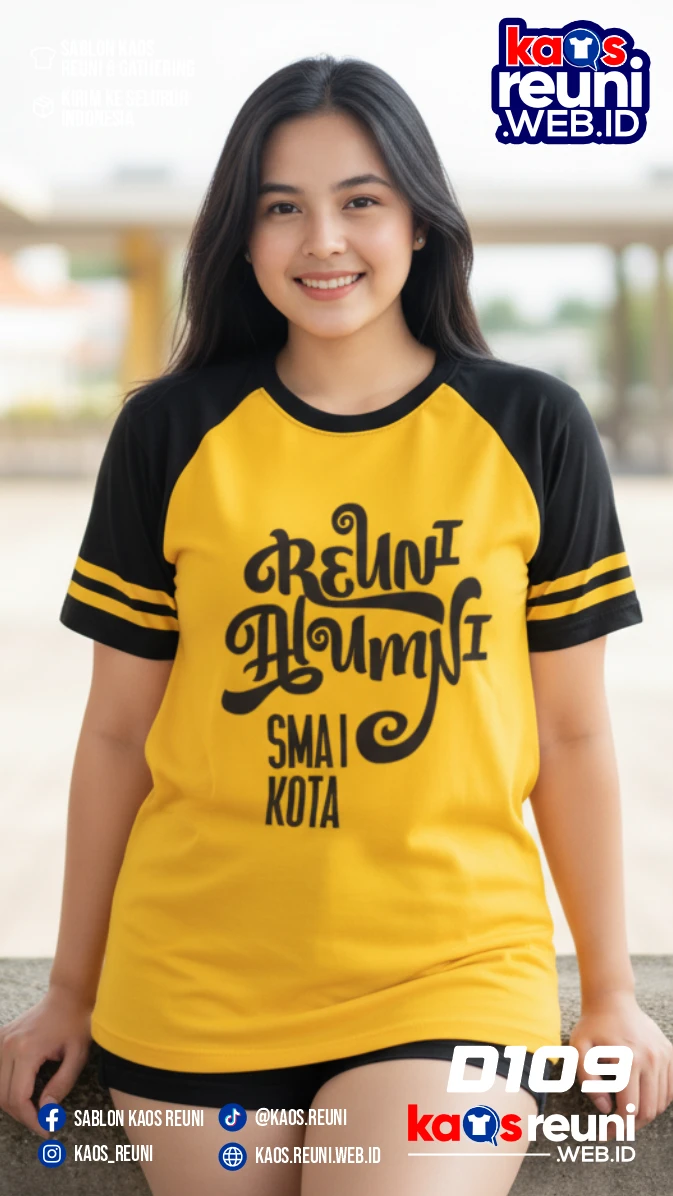 Desain Kaos Reuni Alumni Typography Kuning (3)