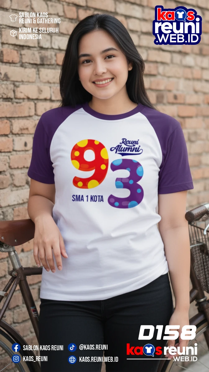 Codesign : 158 | Desain Kaos Reuni Dot Red Purple