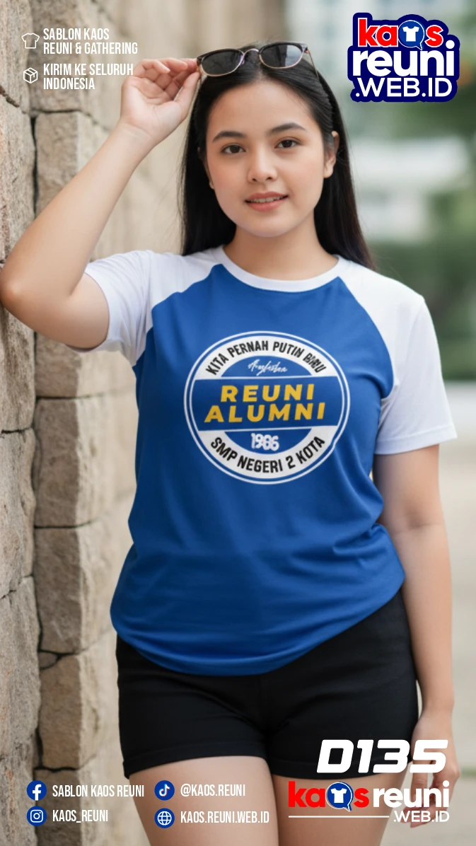 Desain Kaos Reuni Kita Pernah Putih Biru (2)