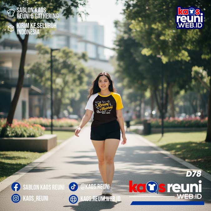 Desain Kaos Reuni Putih Kuning Hitam (1)