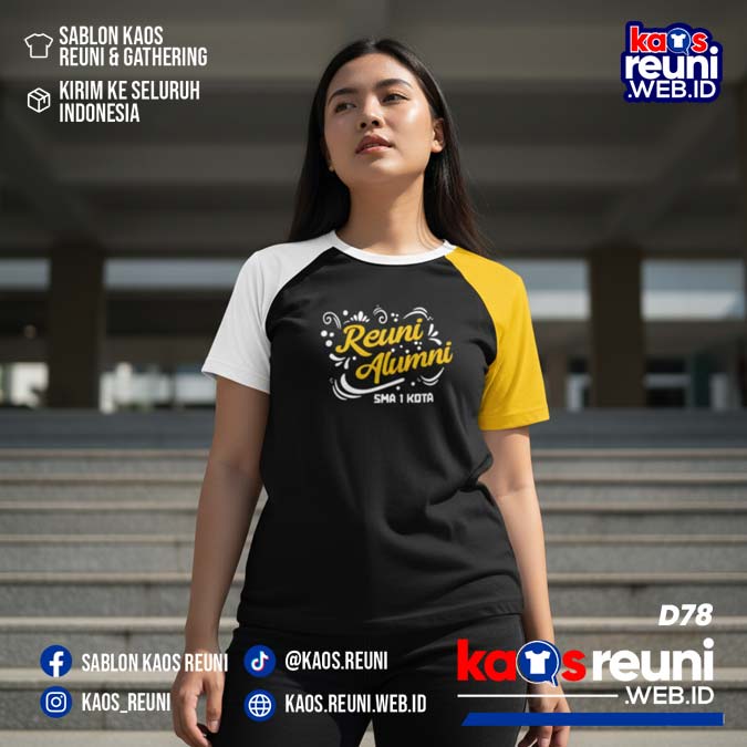 Desain Kaos Reuni Putih Kuning Hitam (12)