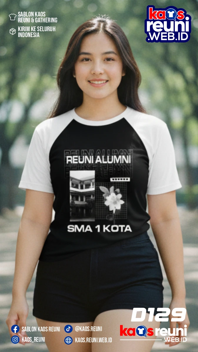 Desain Kaos Reuni StreetWear Black White (2)