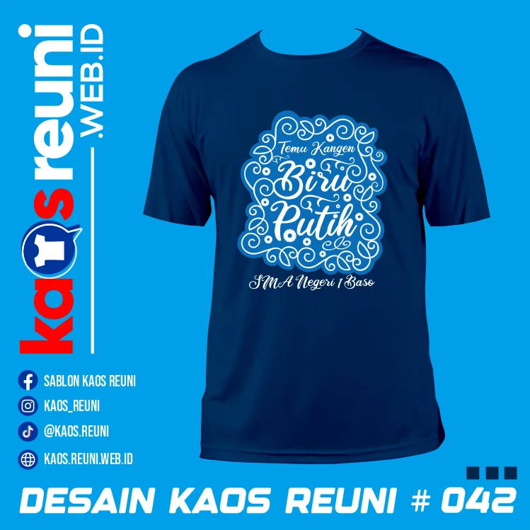 Desain Kaos Reuni Temu Kangen Biru Putih (1)