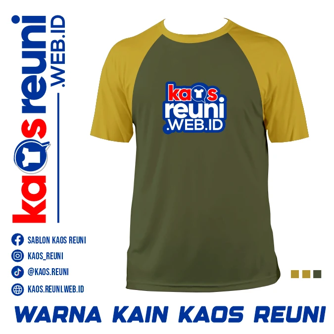 Dijon Yellow   Hijau TNI   Warna Kain Kaos Reuni Gathering (1)