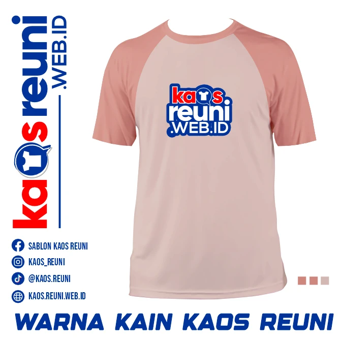 Dusty Peach   Dusty Pink   Warna Kain Kaos Reuni Gathering (5)