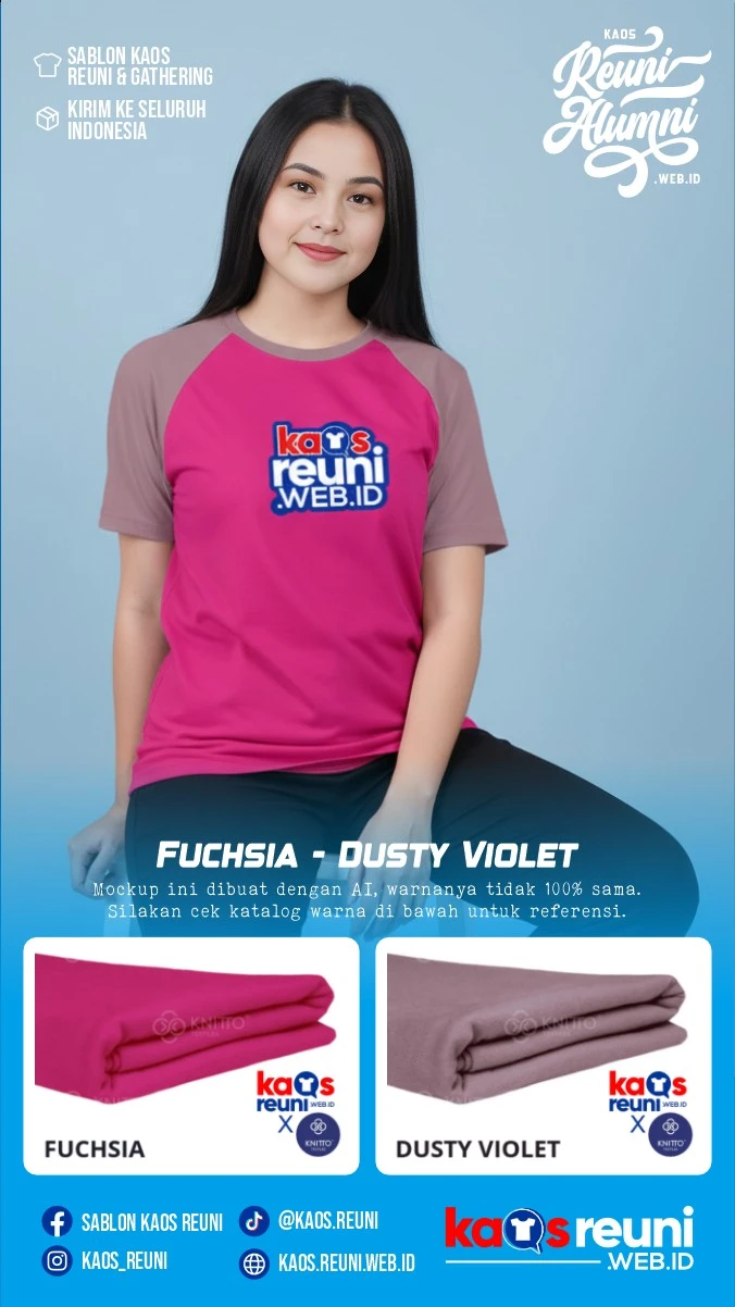 Fuchsia – Dusty Violet | Warna Kain Kaos Reuni Gathering