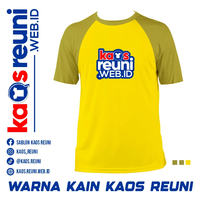 Golden Lime   Kuning Lemon   Warna Kain Kaos Reuni Gathering (1)