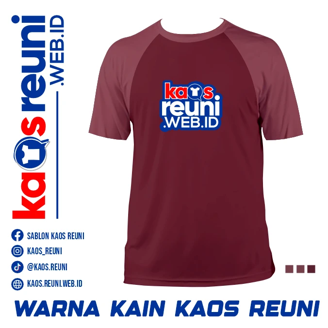 Kaos Reuni Burgundy   Plum (1)