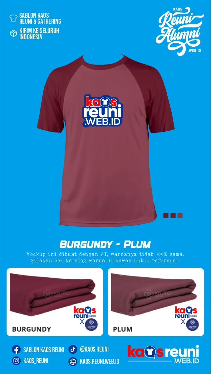 Kaos Reuni Burgundy Plum (2)