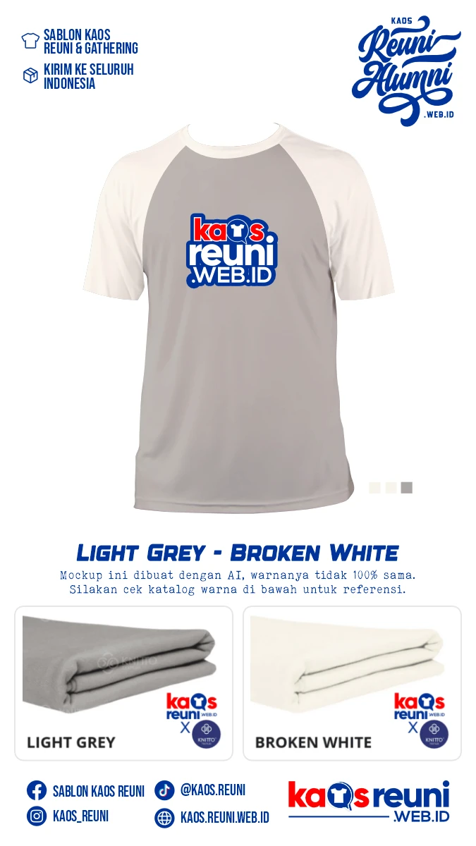 Light Grey Broken White Warna Kain Kaos Reuni Gathering (2)
