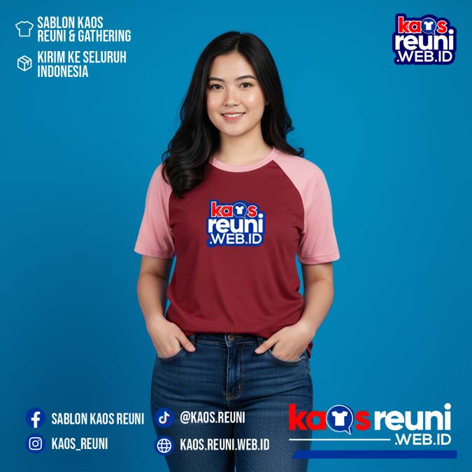 Maroon   Salem Warna Kain Kaos Reuni (3)