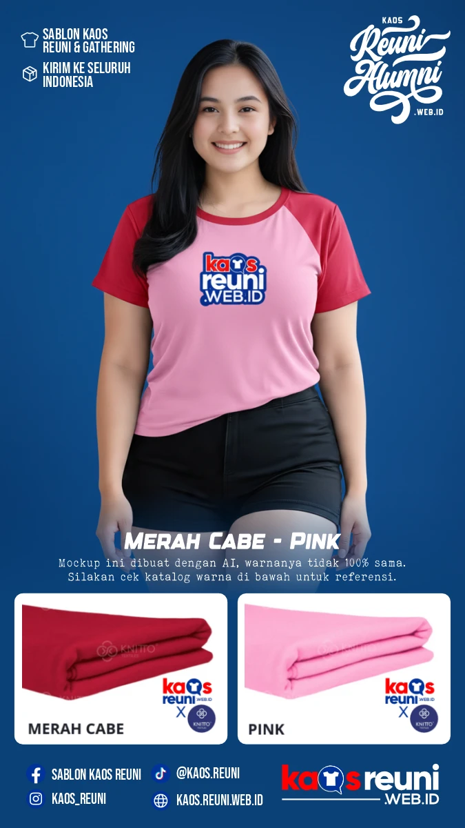 Merah Cabe Pink Kaos Raglan Reuni Gathering (4)