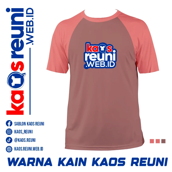 Salmon Red   Dusty Rose   Warna Kain Kaos Reuni Gathering (5)