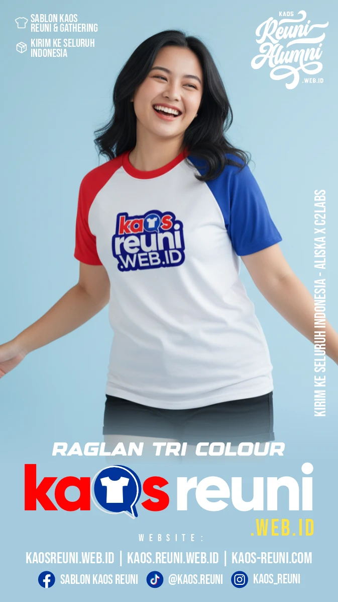 Tri Colour Raglan Reuni – Model Type Custom