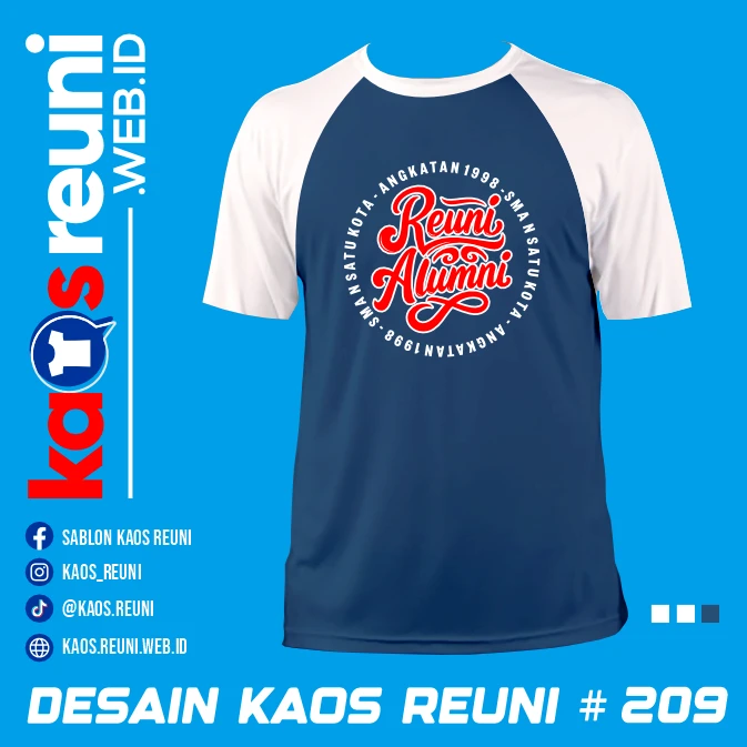 Desain Kaos Reuni 1898 Putih Deep Blue (1)