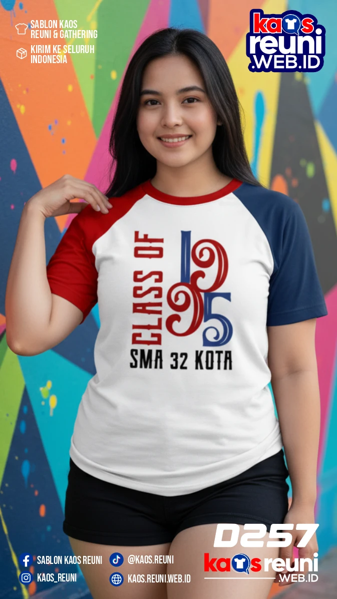 Desain Kaos Reuni 1995 Navy Merah (4)