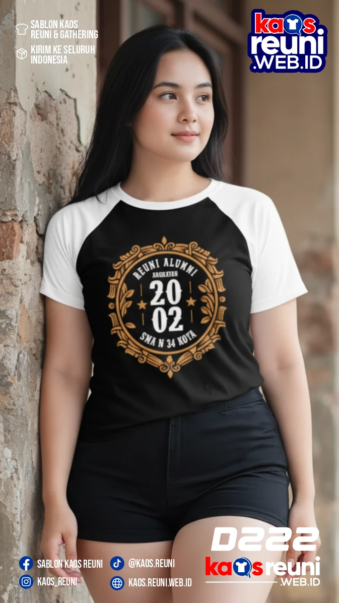 Desain Kaos Reuni 2002 Putih Hitam (3)