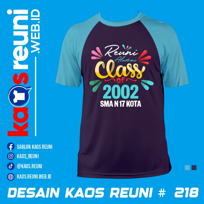 Desain Kaos Reuni 2002 Ungu Turkis (1)