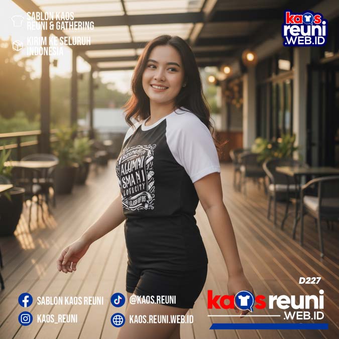 Desain Kaos Reuni 95 Hitam Putih (10)