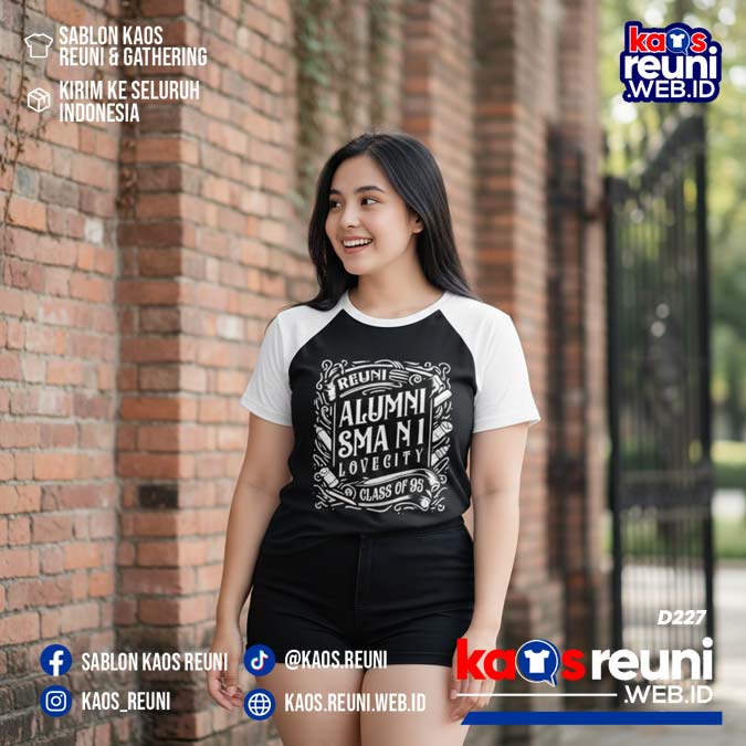Desain Kaos Reuni 95 Hitam Putih (11)