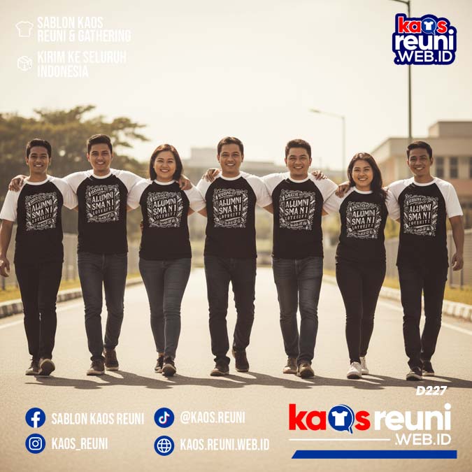 Desain Kaos Reuni 95 Hitam Putih (15)