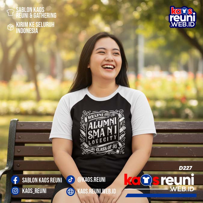 Desain Kaos Reuni 95 Hitam Putih (19)