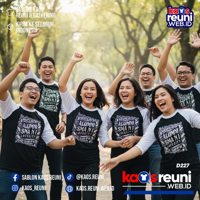 Desain Kaos Reuni 95 Hitam Putih (21)