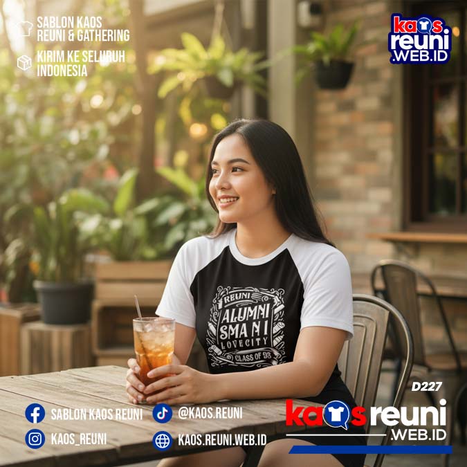 Desain Kaos Reuni 95 Hitam Putih (3)