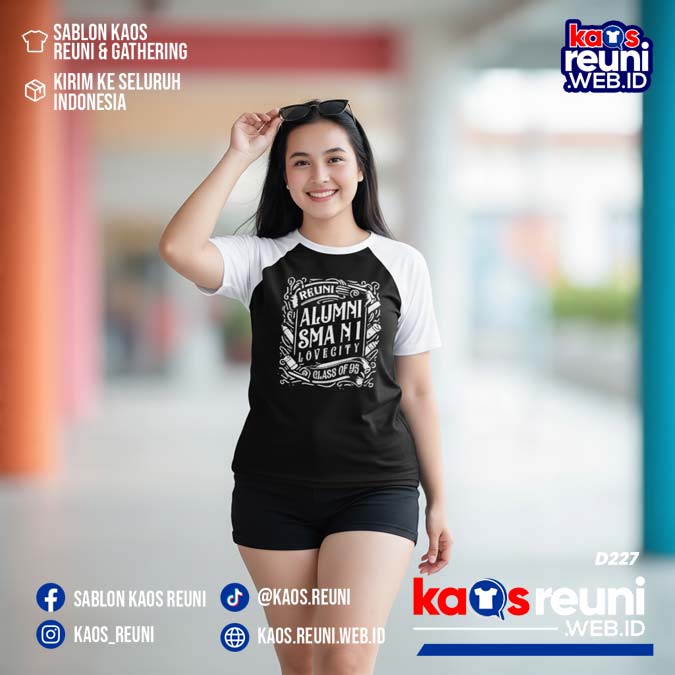 Desain Kaos Reuni 95 Hitam Putih (5)
