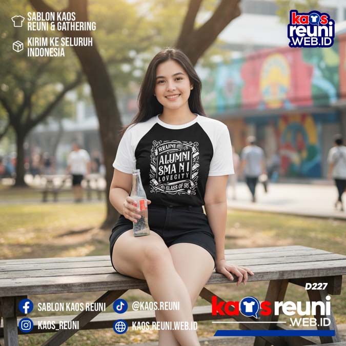 Desain Kaos Reuni 95 Hitam Putih (6)