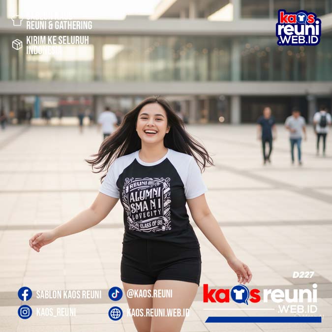 Desain Kaos Reuni 95 Hitam Putih (8)