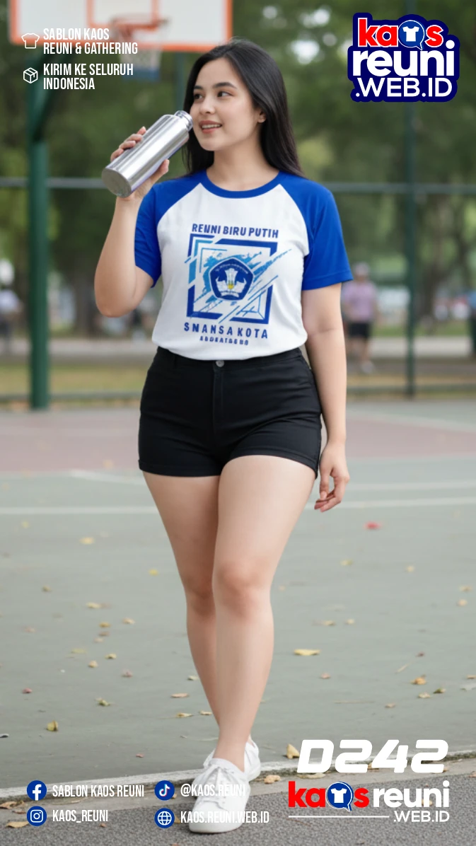 Codesign : 242 | Desain Kaos Reuni Putih Biru