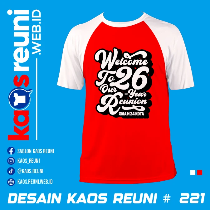 Desain Kaos Reuni Welcome Merah Putih (1)